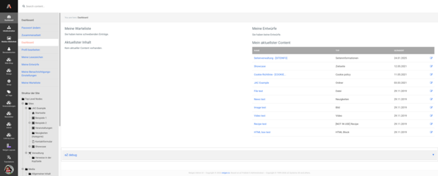 Exponential Platform Nexus 1.0.0.0.3 Admin Dashboard Screenshot